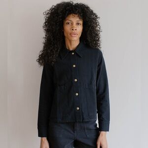 Noble Adult Organic Chore Jacket In Ash Medium